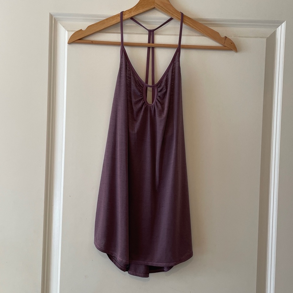 Purple Strappy Lululemon Yoga Tank Top